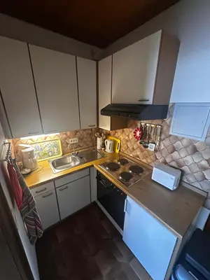 Küche/Küchenzeile in der Unterkunft Ferienwohnung Schömberg