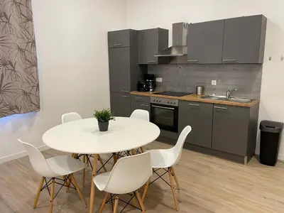 Küche/Küchenzeile in der Unterkunft Apartment im Fun4you