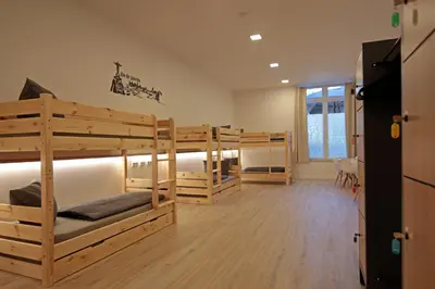 Ein Bett oder Betten in einem Zimmer der Unterkunft Apartment im Fun4you
