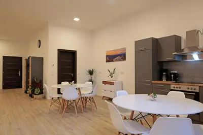 Küche/Küchenzeile in der Unterkunft Apartment im Fun4you