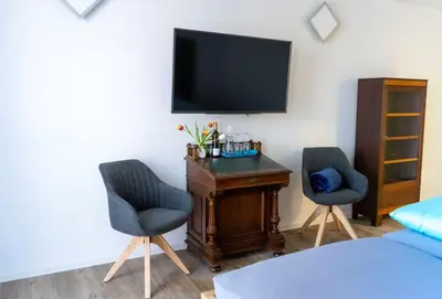 TV/Unterhaltungsangebot in der Unterkunft Amtsgerichts Blick