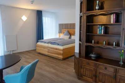 Ein Bett oder Betten in einem Zimmer der Unterkunft Amtsgerichts Blick