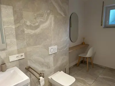 Ein Badezimmer in der Unterkunft Livingroom Mathildenhöhe