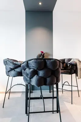 Ein Sitzbereich in der Unterkunft Exklusive Design Appartement BlackBerry Neubau
