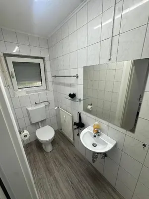 Ein Badezimmer in der Unterkunft Tolle FeWo direkt am Campus 24-7 Checkin