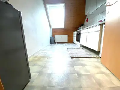 Küche/Küchenzeile in der Unterkunft Komfortables Apartment