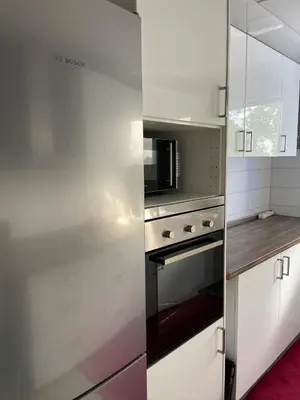 Küche/Küchenzeile in der Unterkunft Ismail Wohnung 2 Zi. Kranichstein