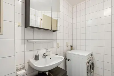 Ein Badezimmer in der Unterkunft Galeriewohnung im Zentrum Worms!