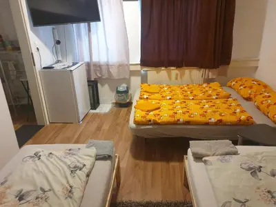 Ein Bett oder Betten in einem Zimmer der Unterkunft 4 rooms Apartment Sweet home
