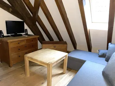 TV/Unterhaltungsangebot in der Unterkunft Großes Ferienhaus mit Sauna & Garten in St Martin