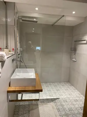 Ein Badezimmer in der Unterkunft rheinhessen-landhaus