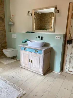 Ein Badezimmer in der Unterkunft rheinhessen-landhaus