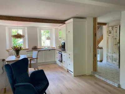 Küche/Küchenzeile in der Unterkunft rheinhessen-landhaus
