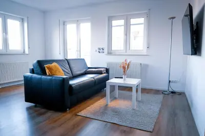 Ein Sitzbereich in der Unterkunft Apartment 1