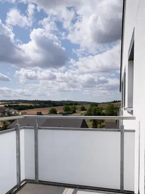 Ein Balkon oder eine Terrasse in der Unterkunft Ferienwohnung Weissach