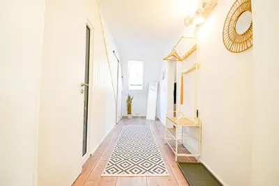 Grundriss der Unterkunft BOHO-Apartment - Feel like Home, Tiny Bathroom & Garage, 60m2
