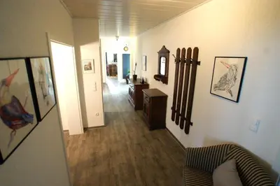 Ein Sitzbereich in der Unterkunft Ferienhaus Landhaus Klein