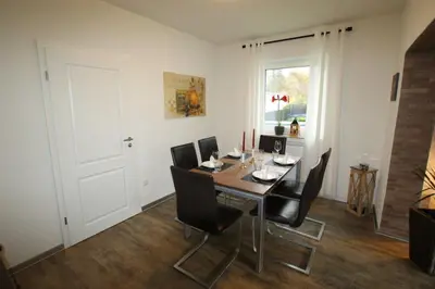 Ein Sitzbereich in der Unterkunft Ferienhaus Landhaus Klein