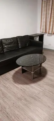 Ein Sitzbereich in der Unterkunft Komfortable Wohnung in Happenbach
