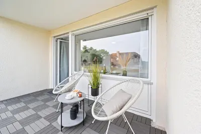 Ein Balkon oder eine Terrasse in der Unterkunft Wanderparadies vor der Tür