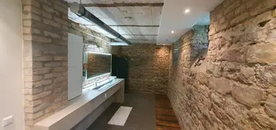 Ein Badezimmer in der Unterkunft 1-Zimmer-Wohnung im Loft