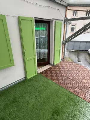 Das Gebäude in dem sich die Ferienwohnung befindet