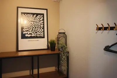 Grundriss der Unterkunft Modern & Comfortable Business Apartment Stuttgart - WLAN, 4K TV, Küche, Waschmaschine, Balkon