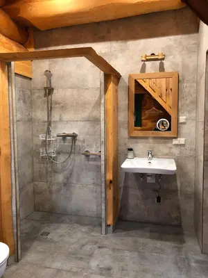 Ein Badezimmer in der Unterkunft Seyberth´s Chalet