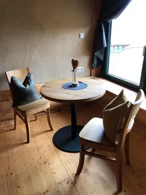 Ein Sitzbereich in der Unterkunft Seyberth´s Chalet