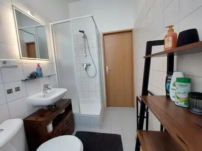 Ein Badezimmer in der Unterkunft Zigarrenhof Apartment in Citynähe inkl. Netflix