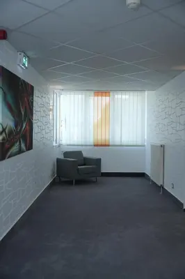 Ein Sitzbereich in der Unterkunft Weber Hotel Mannheim