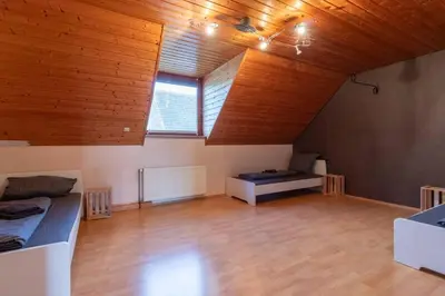 Ein Sitzbereich in der Unterkunft Traumhaus nähe Mainz I 12 Betten I 4 Schlafzimmer I Terrasse I 200m2 I Garten