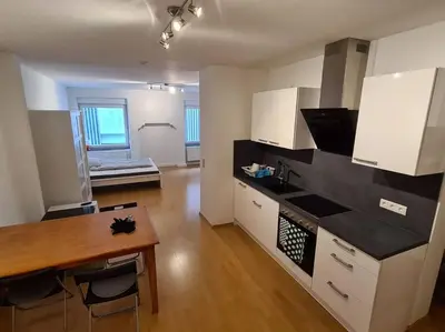 Küche/Küchenzeile in der Unterkunft City Central Apartment