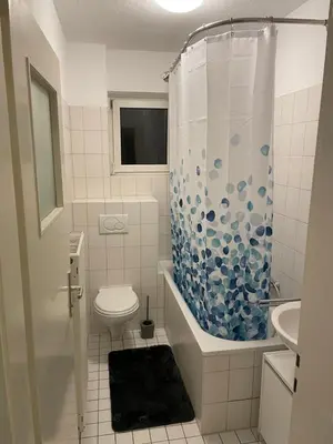 Ein Badezimmer in der Unterkunft Schöne Wohnung in Mannheim