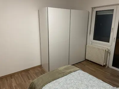 Ein Bett oder Betten in einem Zimmer der Unterkunft Schöne Wohnung in Mannheim