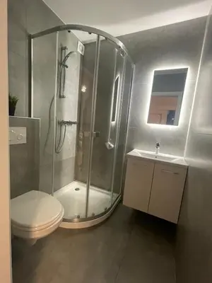 Ein Badezimmer in der Unterkunft Ferienwohnung Panoramablick