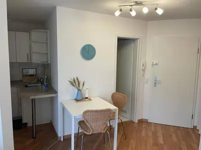 Küche/Küchenzeile in der Unterkunft Appartio: Studio-Appartement am Stadtrand