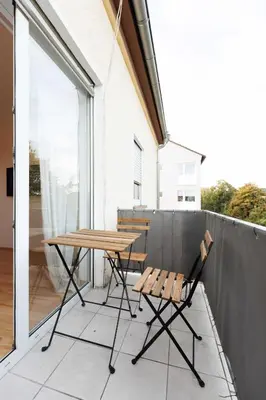 Ein Balkon oder eine Terrasse in der Unterkunft Kaiserslautern Apartments