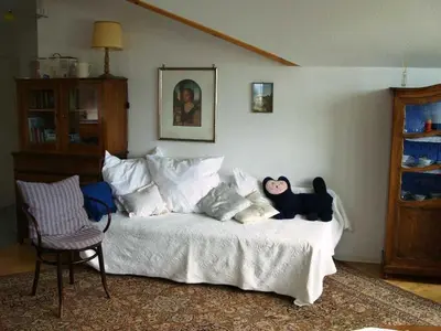Ein Bett oder Betten in einem Zimmer der Unterkunft Odenwaldblick Michelstadt