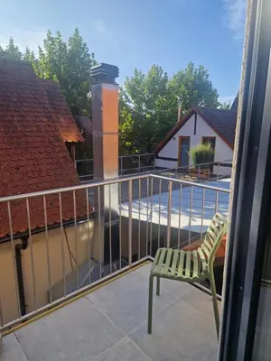 Ein Balkon oder eine Terrasse in der Unterkunft Ferienwohnung im Weingut Krämerhof