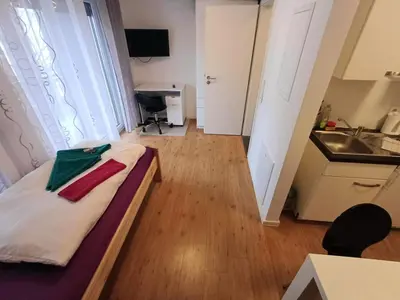 Küche/Küchenzeile in der Unterkunft Apartments-Wohnungen direkt in Aschaffenburg