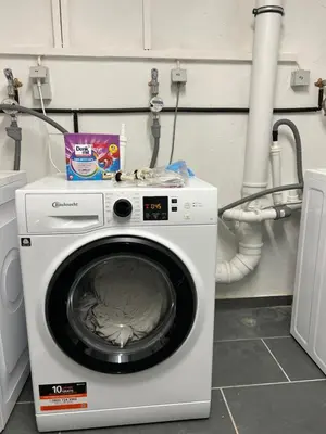 Grundriss der Unterkunft Moderne Wohnung Karlsruhe Neureut, Fußbodenheizung - Regendusche - Waschmaschine - Stellplatz