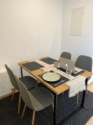 Grundriss der Unterkunft Moderne Wohnung Karlsruhe Neureut, Fußbodenheizung - Regendusche - Waschmaschine - Stellplatz
