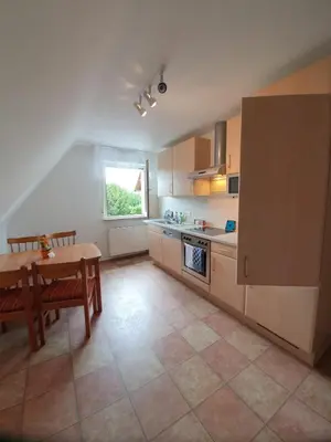 Küche/Küchenzeile in der Unterkunft APARTMENTS / WOHNUNG IN HAIBACH