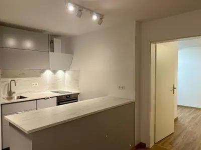 Küche/Küchenzeile in der Unterkunft SPEYERBACH - modernes Apartment nahe Neustadter Innenstadt