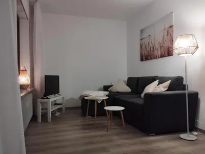 Ein Sitzbereich in der Unterkunft Ankommen und wohlfühlen 2