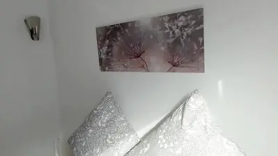 Ein Bett oder Betten in einem Zimmer der Unterkunft Ankommen und Wohlfühlen