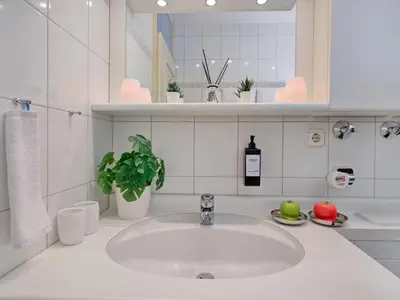 Ein Badezimmer in der Unterkunft Das Penthouse - Jacuzzi - BBQ - Dachterrasse