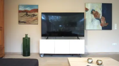 TV/Unterhaltungsangebot in der Unterkunft Wohnung mit Sauna, Garten & Schwimmteich