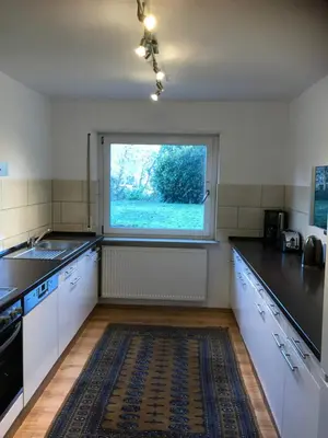 Küche/Küchenzeile in der Unterkunft Idyllische Wohnung mitten in der Natur „ Haus Magnolia „